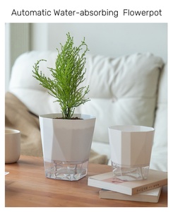 Pot de fleurs en résine plastique auto-absorbant sans arrosage, pot de un gallon pour <span class=keywords><strong>plantes</strong></span> succulentes, orchidées, roses, <span class=keywords><strong>plantes</strong></span> de <span class=keywords><strong>balcon</strong></span>, vente en gros - Product Image 5