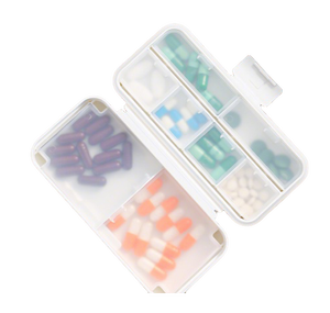Organisateur de pilules en plastique personnalisé, idéal pour les voyages, boîte de rangement pour capsules à 8 compartiments - Product Image 2