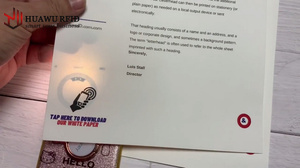 Thẻ Giấy MIFARE Theo Yêu Cầu HUAWU ISO14443A <span class=keywords><strong>NFC</strong></span> 13.56Mhz HF <span class=keywords><strong>A4</strong></span> Cho Giấy Chứng Nhận - Product Image 2