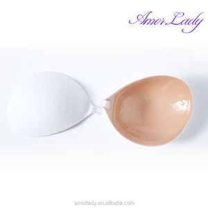 通気性のあるウォッシュドヌードセクシーインビジブルブラ、ファッショナブルで速乾性、健康的なバックレスカスタム快適生地プッシュアップインビジブルブラ - Product Image 3