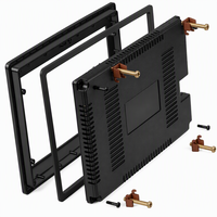 Boîtier d'affichage LED ABS de 7,7 pouces pour l'électronique et l'instrumentation, montage mural avec fenêtre