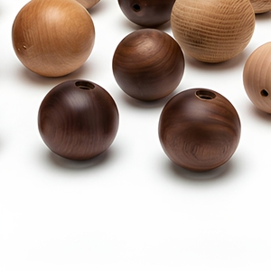 Wholesale Nature Walnut <strong>Wood</strong> Round Wooden Beads Solid <strong>Wood</strong> Balls 10mm-50mm for DIY Crafts Jewelry Making and Home Decor - Product Image 1