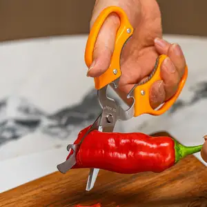Stainless Steel Kitchen Scissors With Multi-blade Bottle Opener Fruit Paring