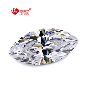 Vente en gros de pierres CZ blanches de qualité 5A, forme <span class=keywords><strong>marquise</strong></span>, 1,5*2,5mm-10*20mm, zircone cubique artificielle, pour la fabrication de bijoux - Product Image 3
