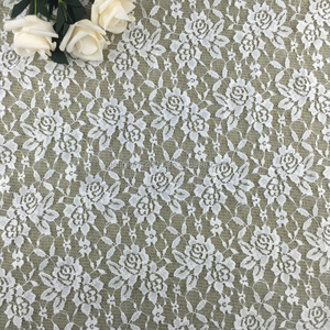 Tissu en dentelle jacquard à motif de pivoine classique en gros d'usine pour robes de mariée et vêtements pour enfants - Product Image 2