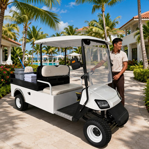 Chariot utilitaire électrique <span class=keywords><strong>de</strong></span> qualité industrielle avec benne et auvent pour l'entretien des terrains <span class=keywords><strong>de</strong></span> golf, des espaces verts et des équipes <span class=keywords><strong>de</strong></span> paysagisme, OEM - Product Image 5