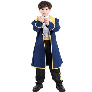 儿童万圣节派对化装儿童皇帝嘉年华服装动漫角色扮演国王王子男孩服装服装