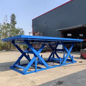 2Ton Heavy Stationary Fixed Hydraulic Electric Scissor Car Lift Work Platform Transport Elevator Table Price With CE