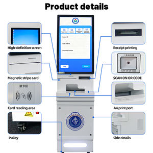 Kiosque interactif à écran tactile sur pied <span class=keywords><strong>de</strong></span> 27 pouces personnalisé, kiosque <span class=keywords><strong>de</strong></span> <span class=keywords><strong>paiement</strong></span> interactif, kiosque en libre-service avec imprimante, <span class=keywords><strong>terminal</strong></span> <span class=keywords><strong>de</strong></span> lecture <span class=keywords><strong>de</strong></span> code QR - Product Image 2