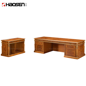 Cổ Điển Cổ Điển Khắc Cao Cấp Sang Trọng Chính Phủ Đồ Nội Thất Gỗ escritorio Bàn Viết Bảng Cho Văn Phòng Nhà Nghiên Cứu - Product Image 6