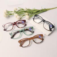 Usine en gros PC carré épissage couleur lunettes cadre unisexe hommes femmes lunettes correctives lunettes de lecture