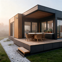 Maison Conteneur Moderne en Acier avec Terrasse - Conception de Villa Étanche