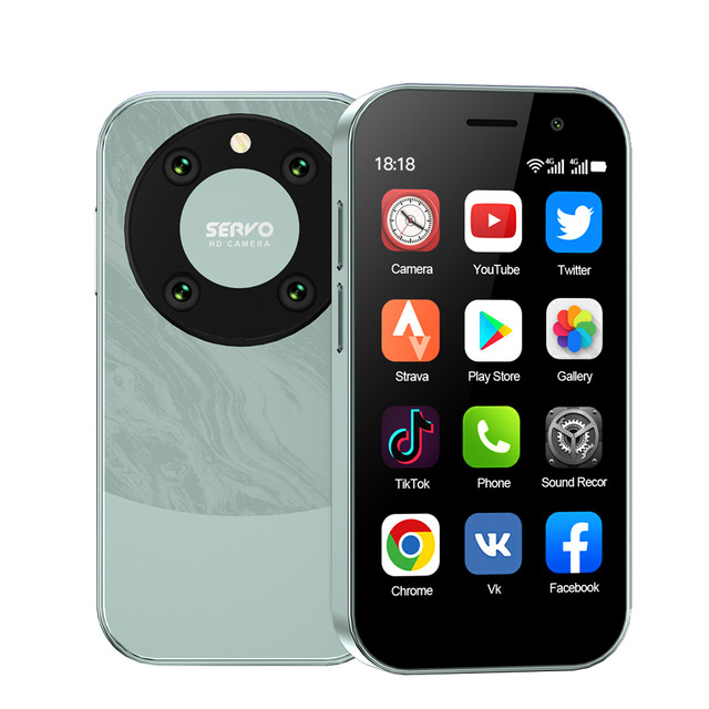 RTS SERVO KING9000 4G LTE Cellular Mini Smartphone Android 10.0 Dual SIM 2GB+16GB 2000mAh 5MP Camera 3.0" Display Small Phone