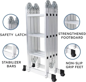 Tiêu chuẩn DX-404 EN131 nhôm bước nền tảng thang Escada/Kinder bất ngờ/cao su ngoài trời dexin Châu Âu cầu thang nhôm hỗ trợ - Product Image 1