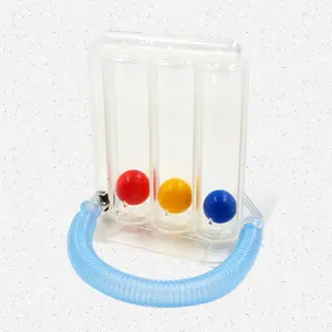 Mouth Piece 3 Ball Incentive Spirometer Lung Medical Deep Breathing Exercise Device