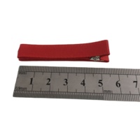 Không Trượt Grosgrain Ribbon Bọc Lót Alligator Tóc Clip Với Không Có Răng