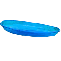 2024 bateau à rames à coque PC transparente pour dériver dans les eaux océaniques nouvelle conception de canoë kayak