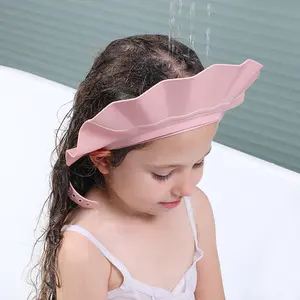 Baby soft hat wholesale shower hat waterproof shower hat for long hair baby safe shampoo shower bathing protect