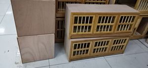 Üç göz yetiştiriciliği kuşlar için ahşap kafesler papağan ile güvercinler tepsiler fantezi kadın erkek eşleşen kuş kafesi - Product Image 2