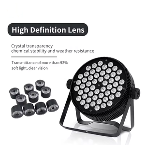 ไฟพาร์ LED/RGB DMX512 แบบบาง 54*1W  ควบคุมด้วยเสียง สำหรับเวทีแสงสี  คลับกลางคืน/คาราโอเกะ ดีเจ เต้นรำ  วัสดุอะลูมิเนียม - Product Image 6