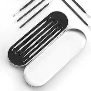 Kit de agujas para el acné para eliminar puntos negros y comedones cerrados, extracción de espinillas, bellamente empaquetado en un elegante estuche de aluminio. - Product Image 5