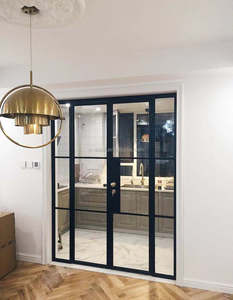 Puertas de Hierro Forjado de Estilo Francés, con Vidrio en Forma de Arco y Diseño Moderno, Gran Venta 2024 - Product Image 3