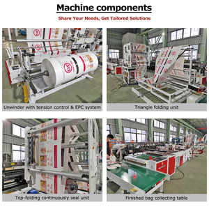אוטומטי <span class=keywords><strong>4</strong></span> פונקציה ב-1 לולאה רכה ידית תיק קניות פלסטיק שקית קניות שקית עושה מכונה - Product Image 3