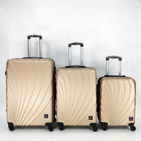 Meilleures ventes Ensemble de bagages légers à la mode Sac de voyage à roulettes 20 24 28 pouces Ensemble de bagages à roulettes en ABS