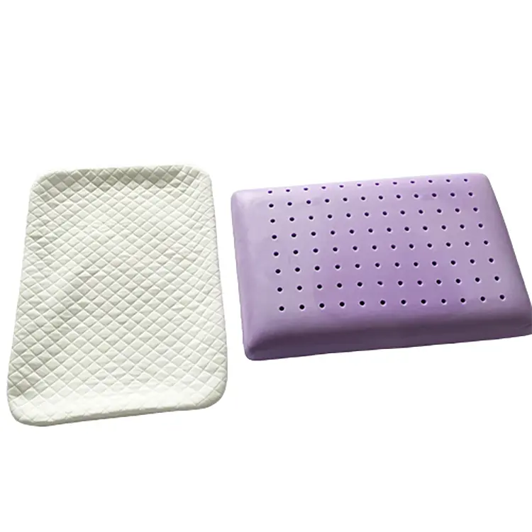 Cooling Ventilated Soft Comfortable Purple Sleeping Pillow Punch Memory Foam Pillow.