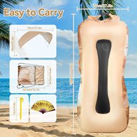 Canapé-lit gonflable ultra-léger portable, pliable pour une utilisation en extérieur, plage, camping, pique-nique, randonnée, salon et chambre à coucher, rafraîchissant
