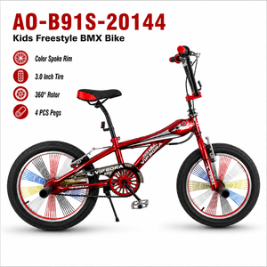 Vélo BMX Freestyle Street 20 <span class=keywords><strong>pouces</strong></span> avec <span class=keywords><strong>guidon</strong></span> <span class=keywords><strong>Ape</strong></span> <span class=keywords><strong>Hanger</strong></span> multicolore arc-en-ciel et cadre robuste en acier haute résistance - Product Image 1