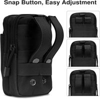 Sac tactique Molle, sacoche de ceinture, étui pour téléphone, pochette de transport pour smartphone et outils