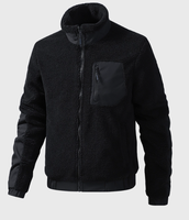 Vestes d'hiver pour hommes en polaire, légères, chaudes, à col montant, avec fermeture éclair intégrale et poches solides, pour la randonnée en extérieur, OEM ODM 2026