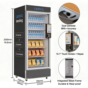 Máquina Expendedora Automática de Snacks y Bebidas para Tiendas de Conveniencia LERKE, Máquina Expendedora de Autoservicio - Product Image 2