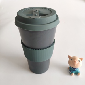 Emballage <span class=keywords><strong>personnalisé</strong></span> Coupe Éco <span class=keywords><strong>Bambou</strong></span> Garder Tasse À Café Avec Couvercle En Silicone - Product Image 5