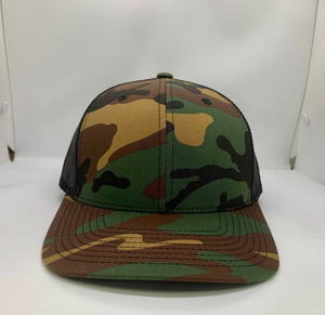 OEM venta al por mayor de camuflaje personalizado de alta calidad estructurado ala curva 6 paneles caza camionero sombrero malla trasera para deportes al aire libre - Product Image 1