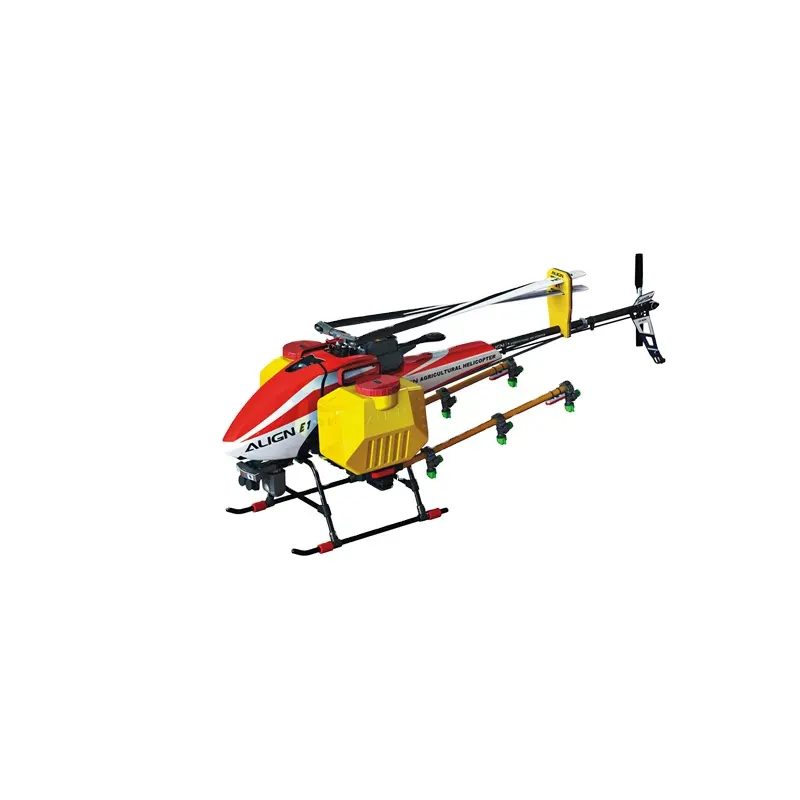 Combinado de helicóptero agrícola ALIGN E1 PLUS, cabezal de Rotor de dos aspas, pulverizador agrícola de tres aspas