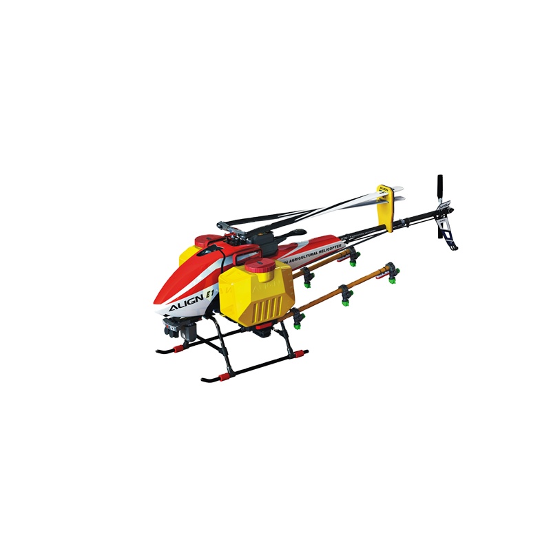 Hizalama E1 artı tarım helikopter Combo (iki bıçak Rotor kafası) üç bıçaklı tarımsal püskürtücü