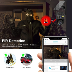 Солнечная камера Sunivision 4G 6MP для наружного видеонаблюдения с двумя объективами, солнечной панелью и функцией отслеживания движения - Product Image 5