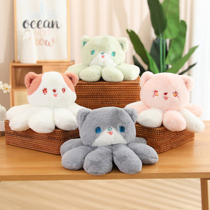 Océan Méduse Chat En Peluche Dessin Animé Pieuvre Calmar Seiche En Peluche Animal Poupée Vie Marine Figure Peluches pour Aquarium - Product Image 1