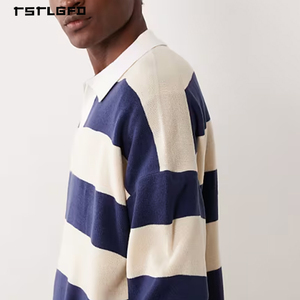 Sudadera de Rugby de Algodón Tejido de Primera Calidad, 360 g/m², Cuello en V, Estilo Pullover, Personalización OEM/ODM de Alta Gama, Ropa Urbana - Product Image 3