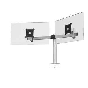 DURABLE - 5086-23 Bras de support de moniteur pour 2 moniteurs avec broche pour trou de câble-EAN 4005546998411 OFFICE EQUIPMENT TABLET HOLDERS - Product Image 1