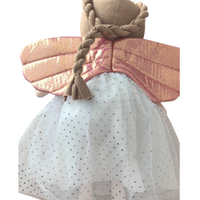 Poupée en tissu artisanale de la série Fantasy, Fille Ange, Design Personnalisé, 35 cm, Jouet en Peluche Doux, Fée Ballerine Princesse pour Filles