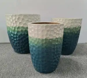 <span class=keywords><strong>Pot</strong></span> de fleurs en céramique Décoration de la maison et du jardin Jardinières et pots en fibre de verre Fiberstone/ FRP ou Gfrc, fibre de verre Vente chaude Élégant - Product Image 1