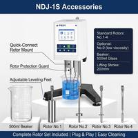 Viscosimètre numérique rotatif JINGFEI NDJ 1S, 1 70000 MPa s, 4 vitesses, écran couleur LED, USB RS232, testeur de viscosité de laboratoire