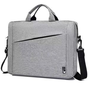 New <b>Men's</b> Business Casual Single-<b>shoulder</b> Laptop Backpack Solid Color Large Capacity Notebook Messenger <b>Bag</b> Portable Briefcase - Product Image 1