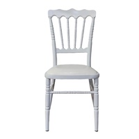 Chaise de banquet Chiavari de haute qualité, couleur blanche, en acier ou en aluminium, chaises d'événement, chaise Chiavari Napoléon pour mariage