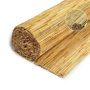 Superior quality wooden reed fencing panels with PE iron wire