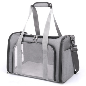Transportín para mascotas, de lados suaves y transpirable, para gatos y perros de 5-7 kg, bolsa de viaje para coche - Product Image 5