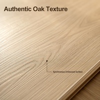 Plancher stratifié en chêne ENF, imperméable, embossé synchronisé, résistant à l'usure, système de clic, biseauté sur quatre côtés, revêtement de sol intérieur